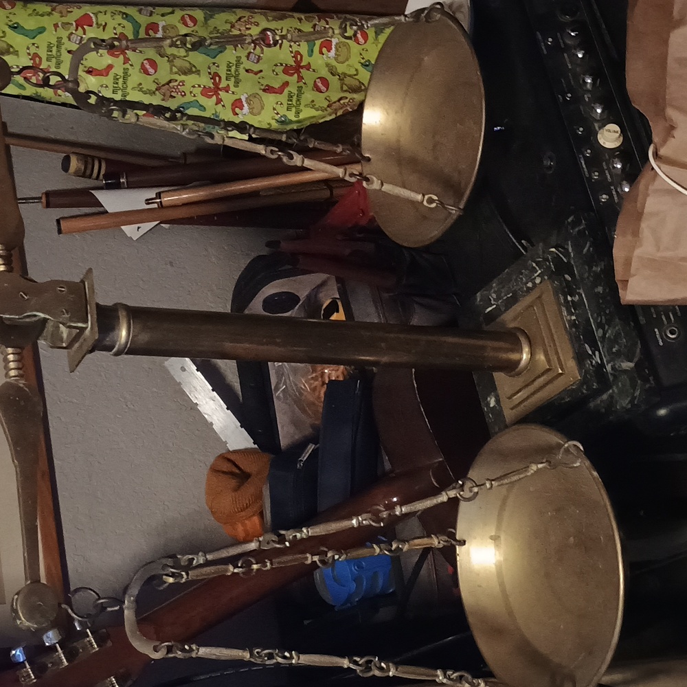 Vintage Brass Balance Scale